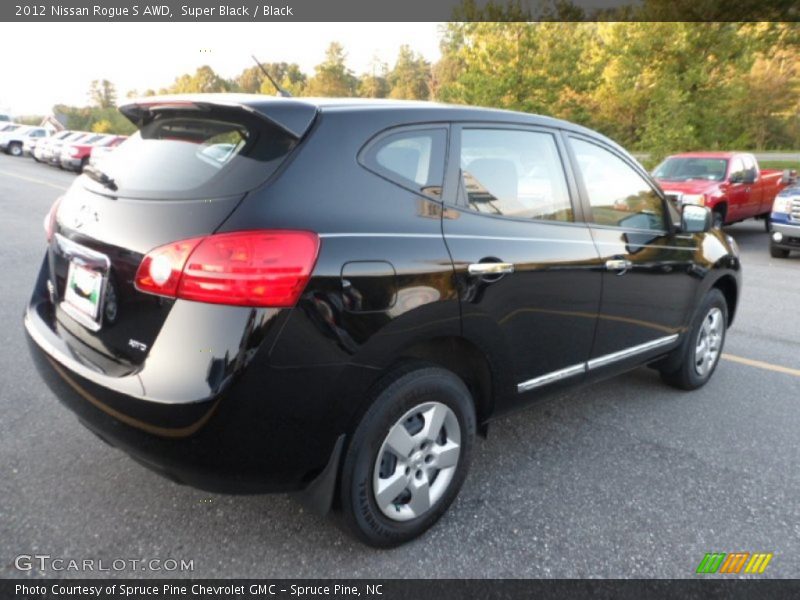 Super Black / Black 2012 Nissan Rogue S AWD