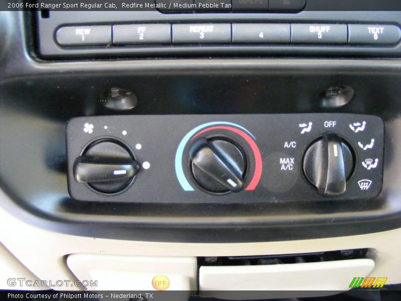 Redfire Metallic / Medium Pebble Tan 2006 Ford Ranger Sport Regular Cab