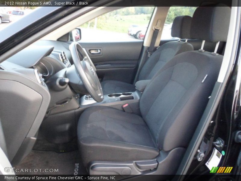 Super Black / Black 2012 Nissan Rogue S AWD