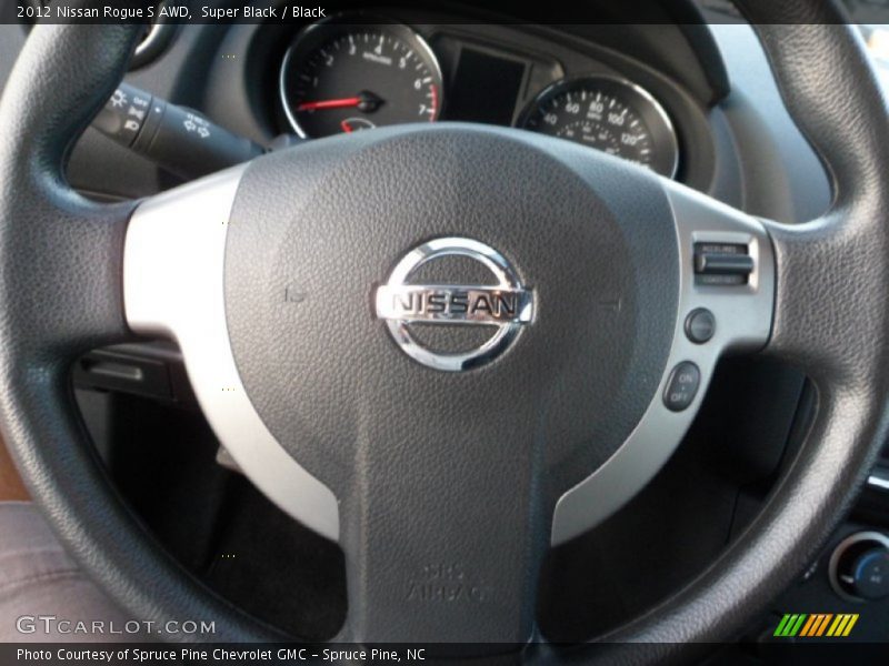 Super Black / Black 2012 Nissan Rogue S AWD