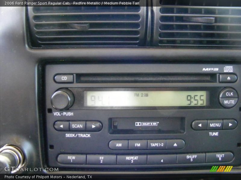 Redfire Metallic / Medium Pebble Tan 2006 Ford Ranger Sport Regular Cab