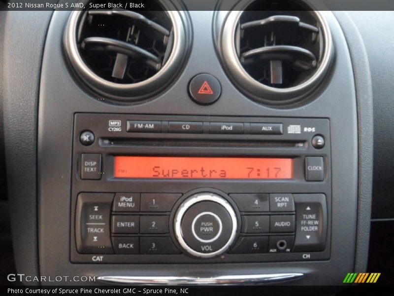 Super Black / Black 2012 Nissan Rogue S AWD