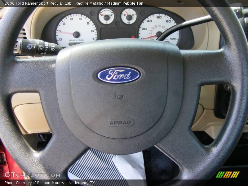 Redfire Metallic / Medium Pebble Tan 2006 Ford Ranger Sport Regular Cab