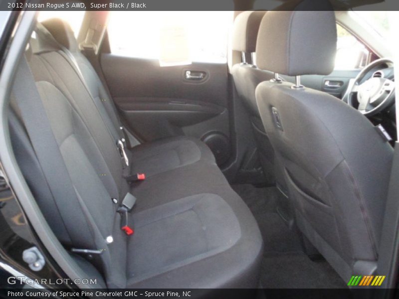 Super Black / Black 2012 Nissan Rogue S AWD
