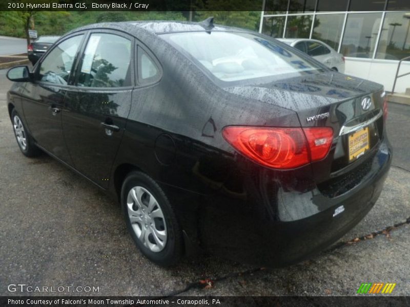 Ebony Black / Gray 2010 Hyundai Elantra GLS
