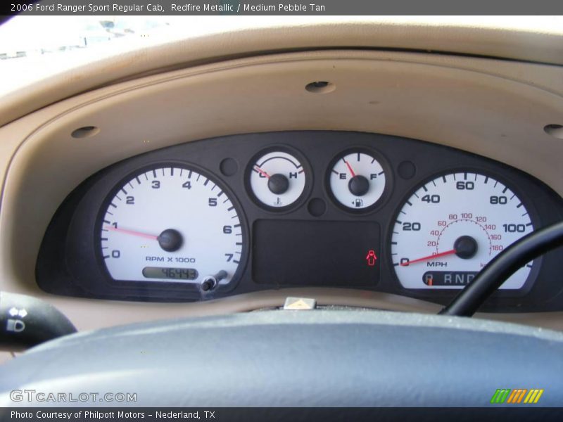 Redfire Metallic / Medium Pebble Tan 2006 Ford Ranger Sport Regular Cab