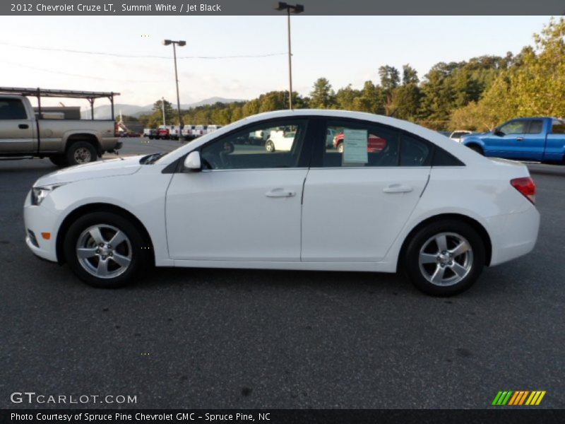 Summit White / Jet Black 2012 Chevrolet Cruze LT