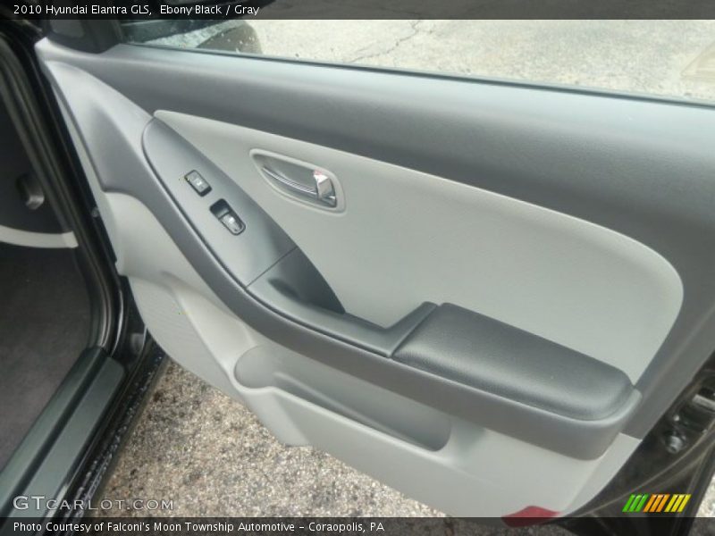 Ebony Black / Gray 2010 Hyundai Elantra GLS