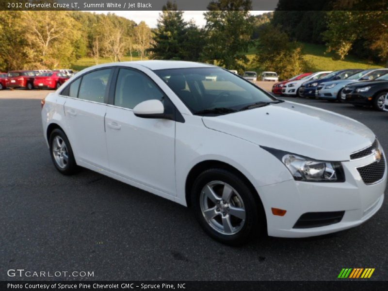 Summit White / Jet Black 2012 Chevrolet Cruze LT