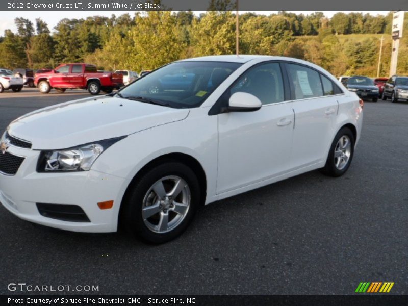 Summit White / Jet Black 2012 Chevrolet Cruze LT
