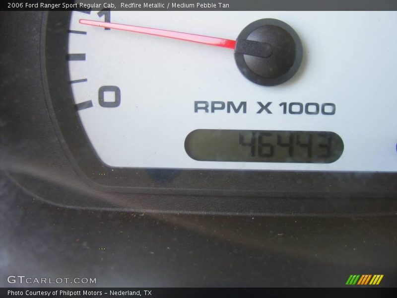 Redfire Metallic / Medium Pebble Tan 2006 Ford Ranger Sport Regular Cab