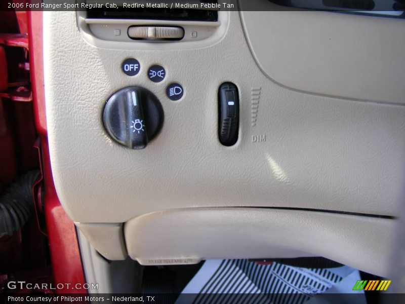 Redfire Metallic / Medium Pebble Tan 2006 Ford Ranger Sport Regular Cab