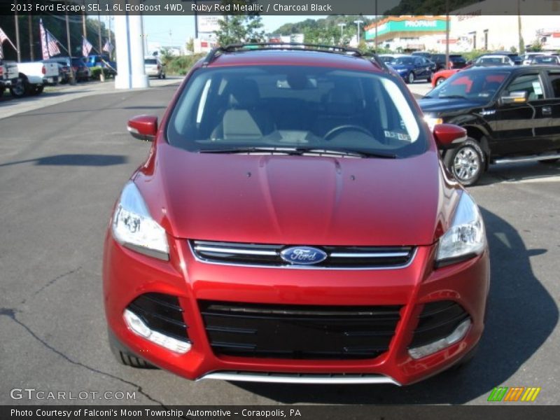 Ruby Red Metallic / Charcoal Black 2013 Ford Escape SEL 1.6L EcoBoost 4WD