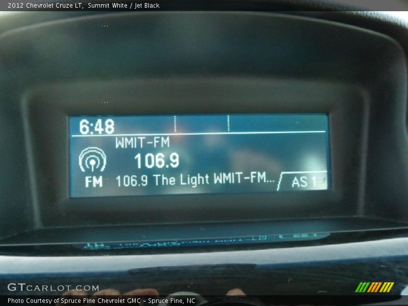 Summit White / Jet Black 2012 Chevrolet Cruze LT