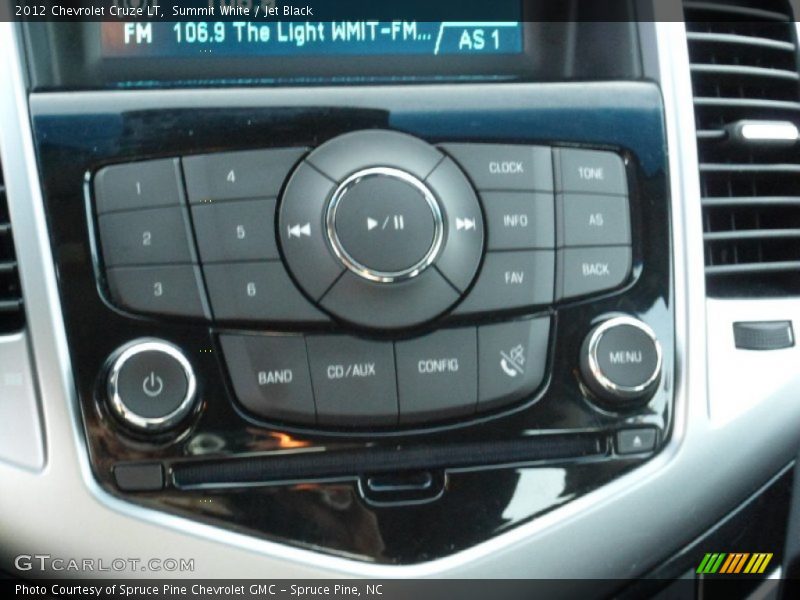 Summit White / Jet Black 2012 Chevrolet Cruze LT