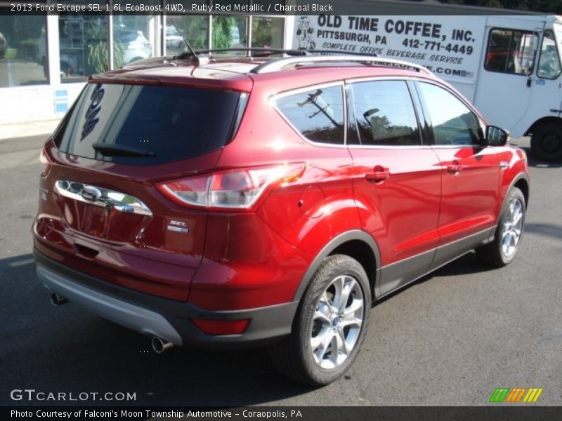 Ruby Red Metallic / Charcoal Black 2013 Ford Escape SEL 1.6L EcoBoost 4WD