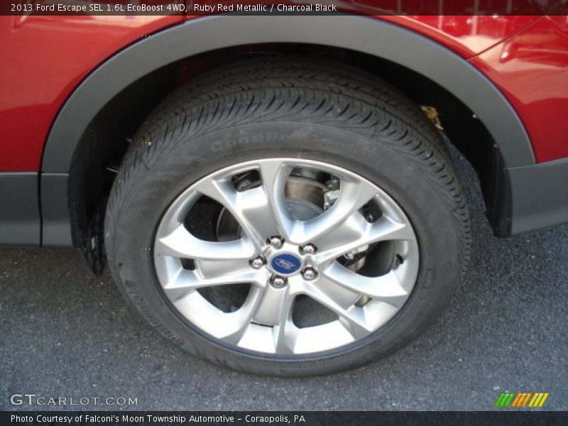 Ruby Red Metallic / Charcoal Black 2013 Ford Escape SEL 1.6L EcoBoost 4WD