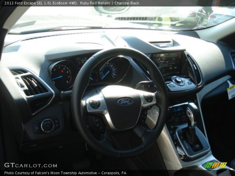 Ruby Red Metallic / Charcoal Black 2013 Ford Escape SEL 1.6L EcoBoost 4WD