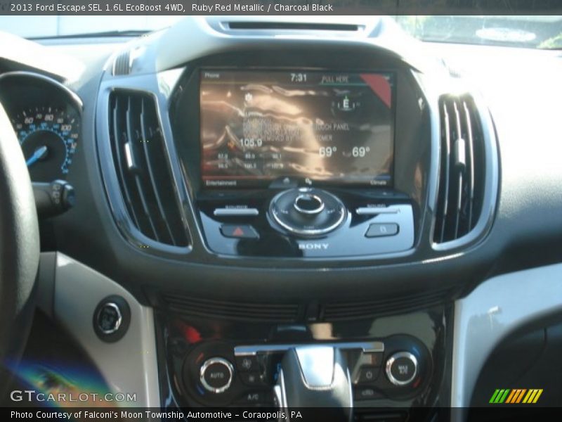 Ruby Red Metallic / Charcoal Black 2013 Ford Escape SEL 1.6L EcoBoost 4WD