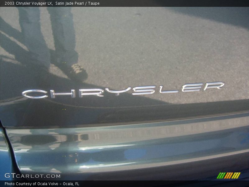 Satin Jade Pearl / Taupe 2003 Chrysler Voyager LX
