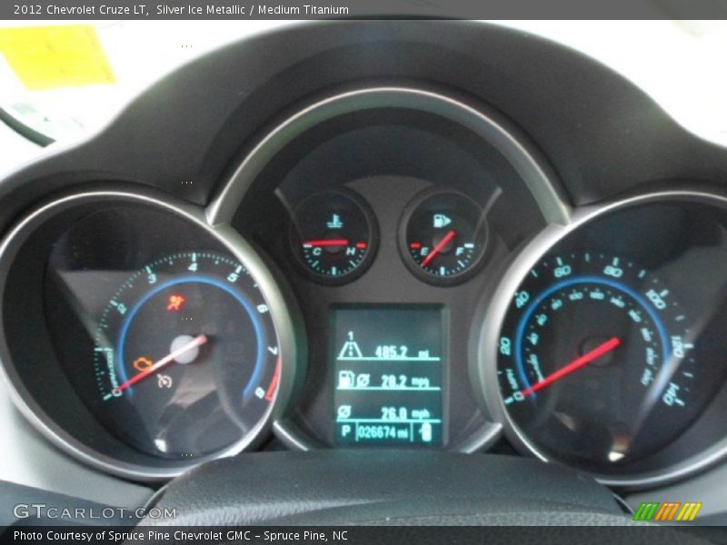 Silver Ice Metallic / Medium Titanium 2012 Chevrolet Cruze LT