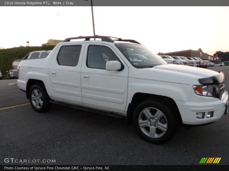 White / Gray 2010 Honda Ridgeline RTL