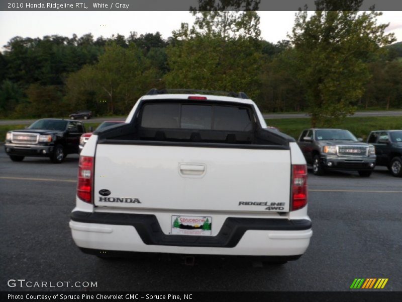 White / Gray 2010 Honda Ridgeline RTL