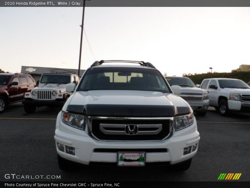 White / Gray 2010 Honda Ridgeline RTL