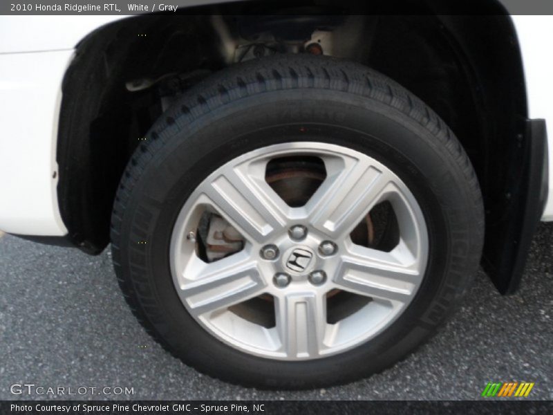 White / Gray 2010 Honda Ridgeline RTL