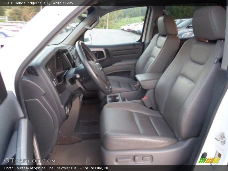 White / Gray 2010 Honda Ridgeline RTL