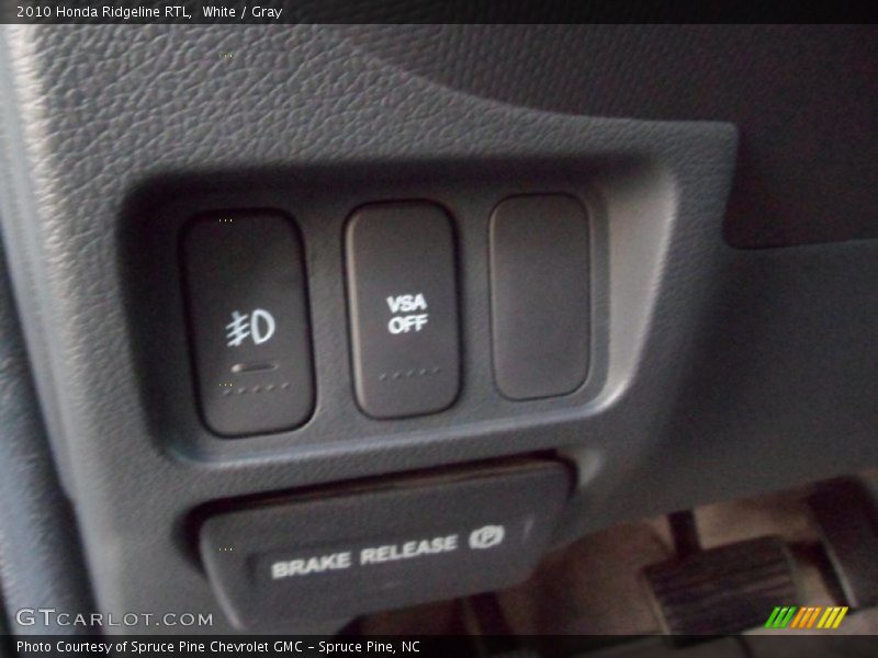 White / Gray 2010 Honda Ridgeline RTL