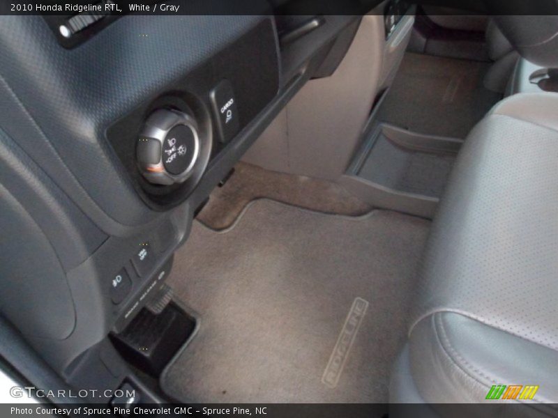 White / Gray 2010 Honda Ridgeline RTL