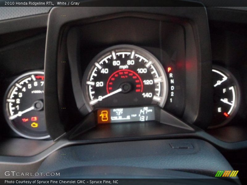 White / Gray 2010 Honda Ridgeline RTL