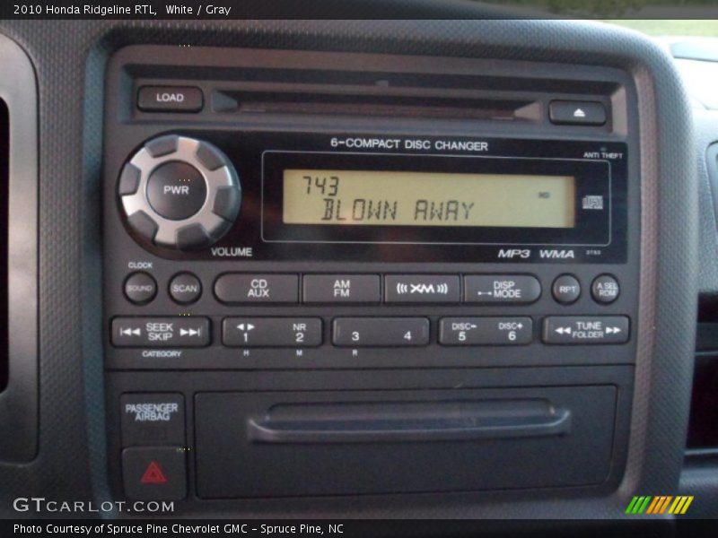 White / Gray 2010 Honda Ridgeline RTL
