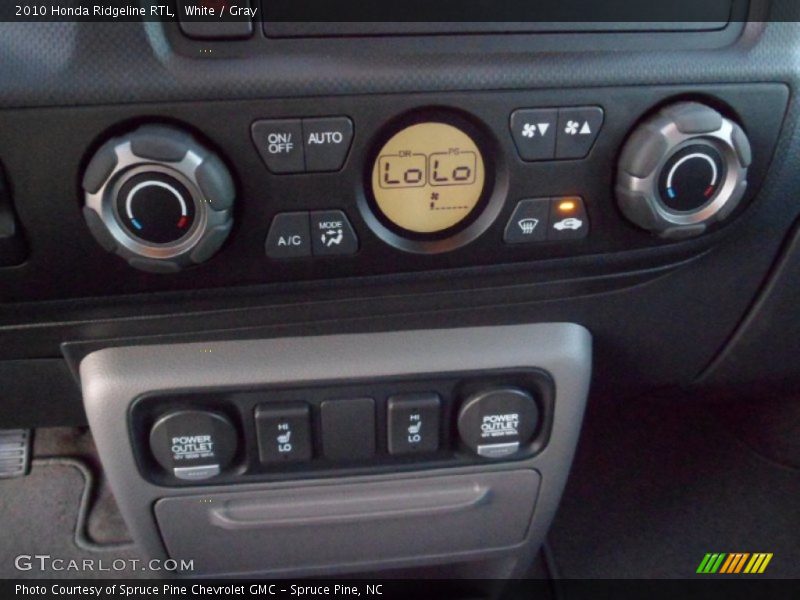 White / Gray 2010 Honda Ridgeline RTL