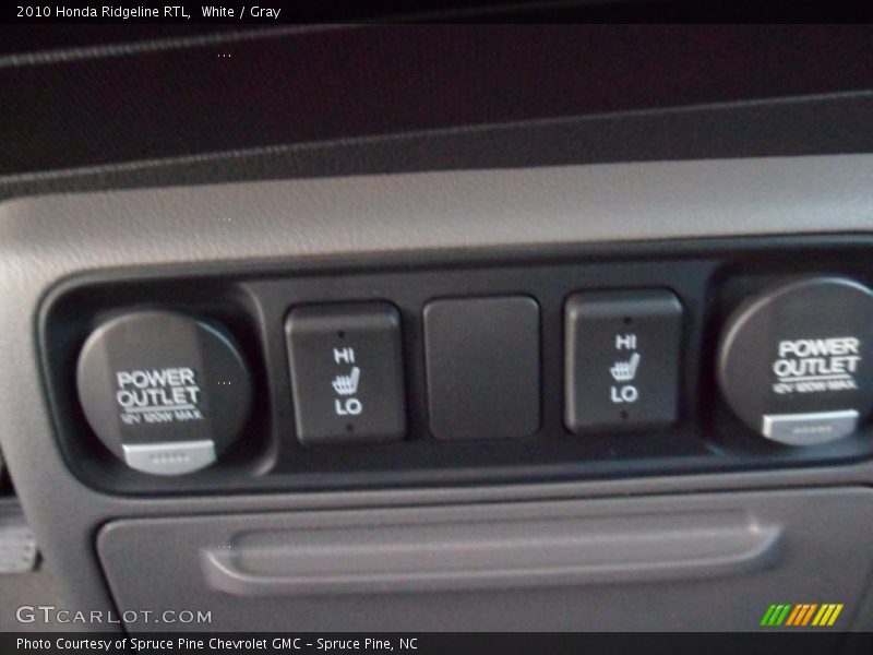 White / Gray 2010 Honda Ridgeline RTL