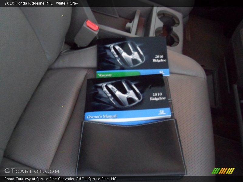 White / Gray 2010 Honda Ridgeline RTL
