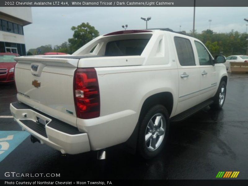 White Diamond Tricoat / Dark Cashmere/Light Cashmere 2012 Chevrolet Avalanche LTZ 4x4