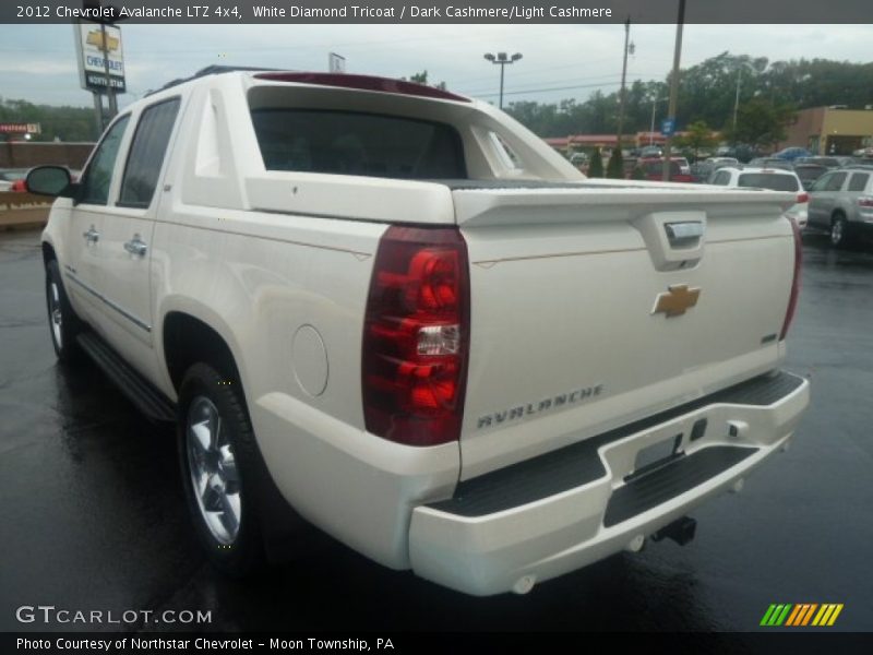 White Diamond Tricoat / Dark Cashmere/Light Cashmere 2012 Chevrolet Avalanche LTZ 4x4