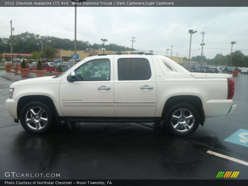 White Diamond Tricoat / Dark Cashmere/Light Cashmere 2012 Chevrolet Avalanche LTZ 4x4
