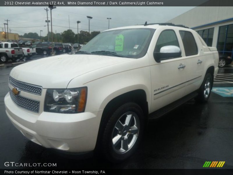 White Diamond Tricoat / Dark Cashmere/Light Cashmere 2012 Chevrolet Avalanche LTZ 4x4