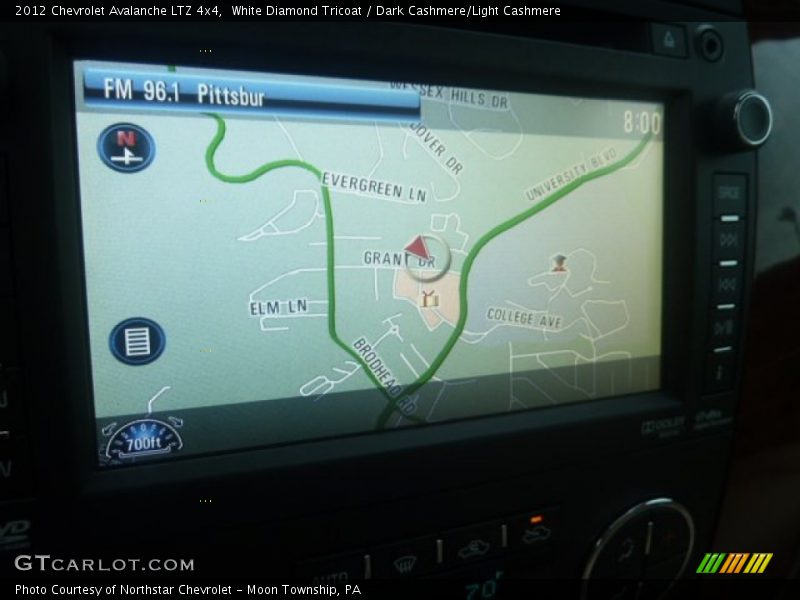 White Diamond Tricoat / Dark Cashmere/Light Cashmere 2012 Chevrolet Avalanche LTZ 4x4