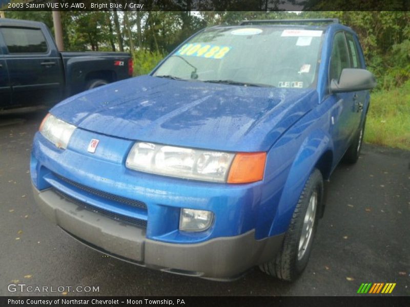 Bright Blue / Gray 2003 Saturn VUE V6 AWD