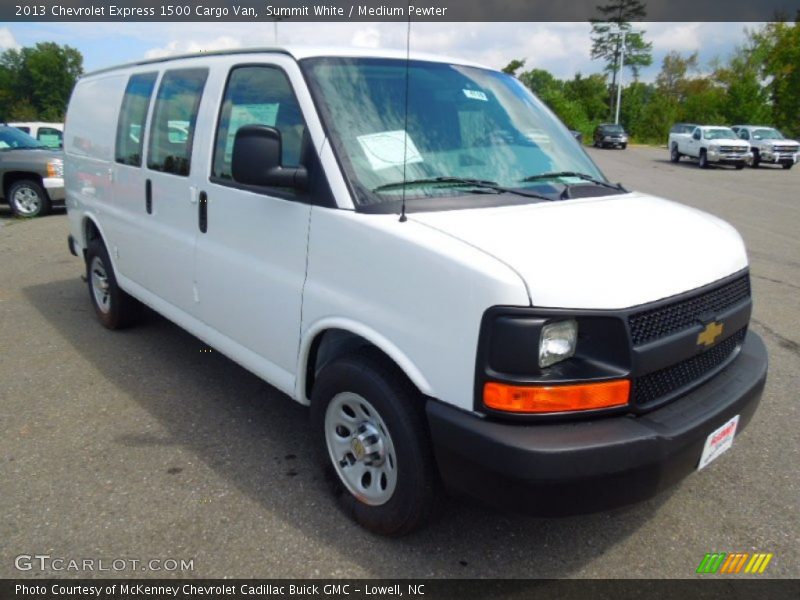 Summit White / Medium Pewter 2013 Chevrolet Express 1500 Cargo Van
