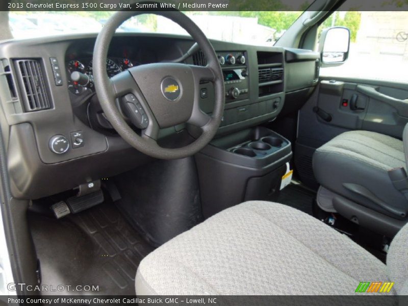 Summit White / Medium Pewter 2013 Chevrolet Express 1500 Cargo Van