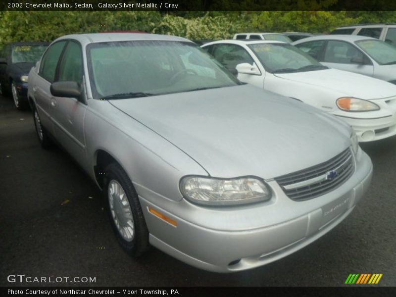 Galaxy Silver Metallic / Gray 2002 Chevrolet Malibu Sedan