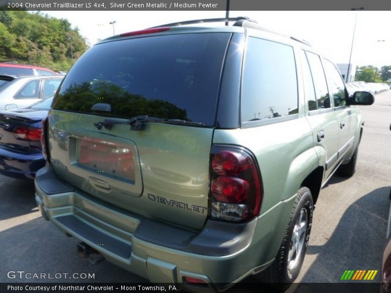 Silver Green Metallic / Medium Pewter 2004 Chevrolet TrailBlazer LS 4x4