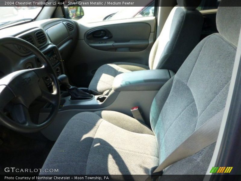 Silver Green Metallic / Medium Pewter 2004 Chevrolet TrailBlazer LS 4x4