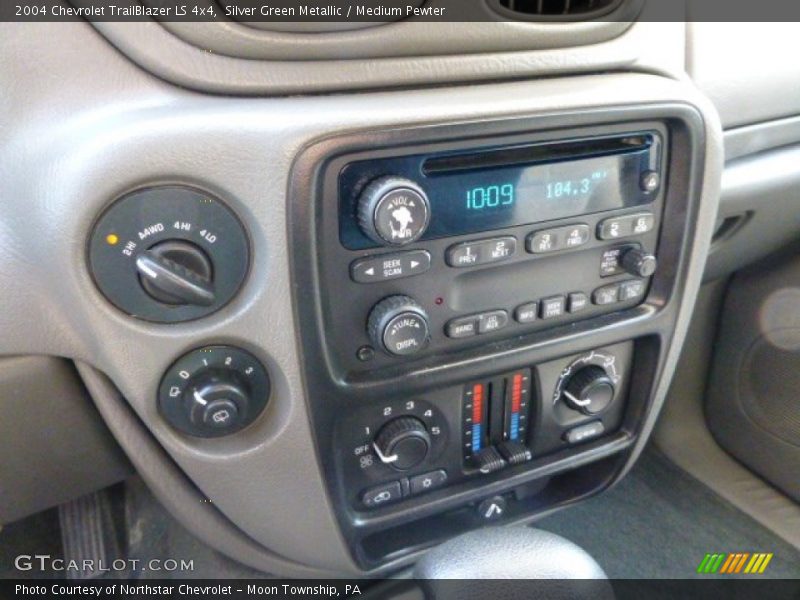 Silver Green Metallic / Medium Pewter 2004 Chevrolet TrailBlazer LS 4x4