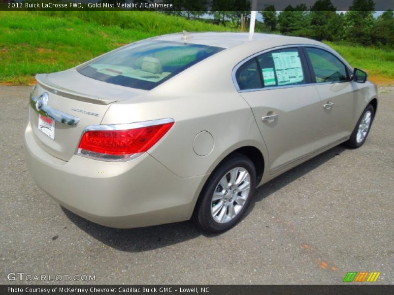 Gold Mist Metallic / Cashmere 2012 Buick LaCrosse FWD